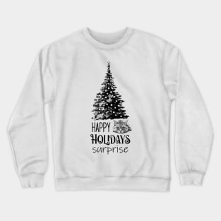 Happy Holidays with Cat Crewneck Sweatshirt